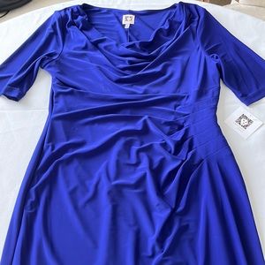 Anne Klein Dress size 10, dark blue, new with tags